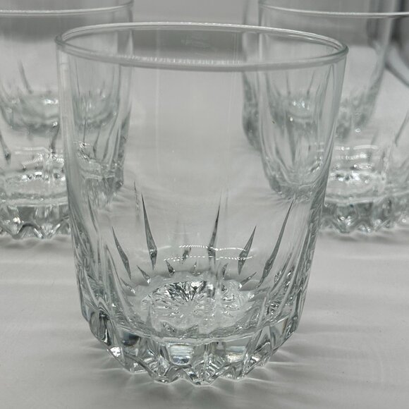 4 Cristal D'Arques Durand Diamont Old Fashioned Glassware Tumblers 3 3/4" - Picture 1 of 4